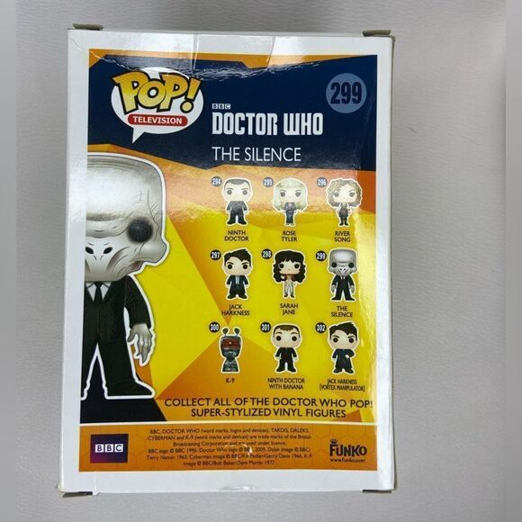 NWB Funko POP Doctor Who Ninth Doctor and the Silence Television 299,294 - Picture 14 of 14
